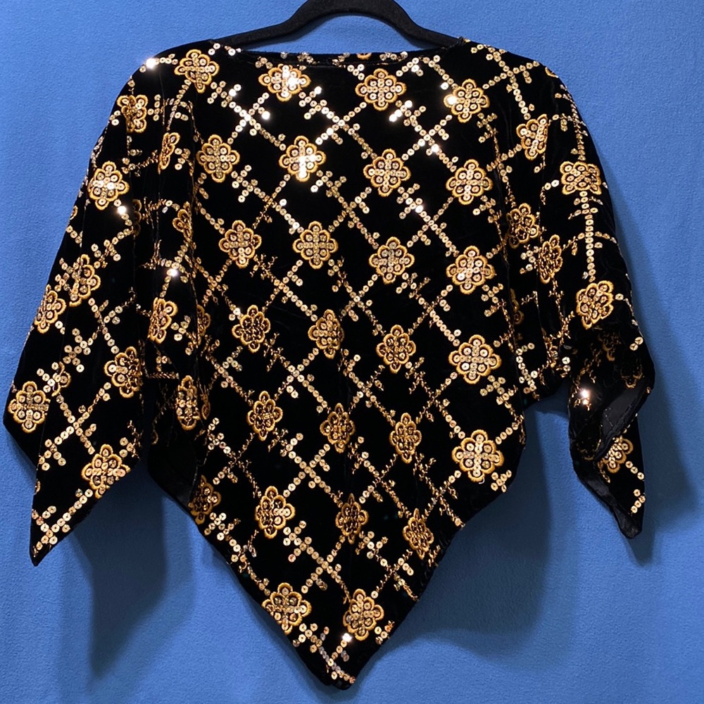 Evening sequins top used size S good condition
